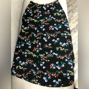 Long floral skirt